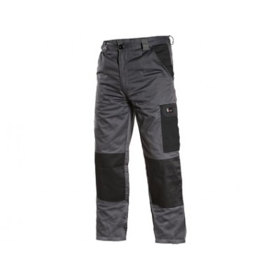 Pánske montérkové nohavice CXS PHOENIX CEFEUS, šedo-čierna